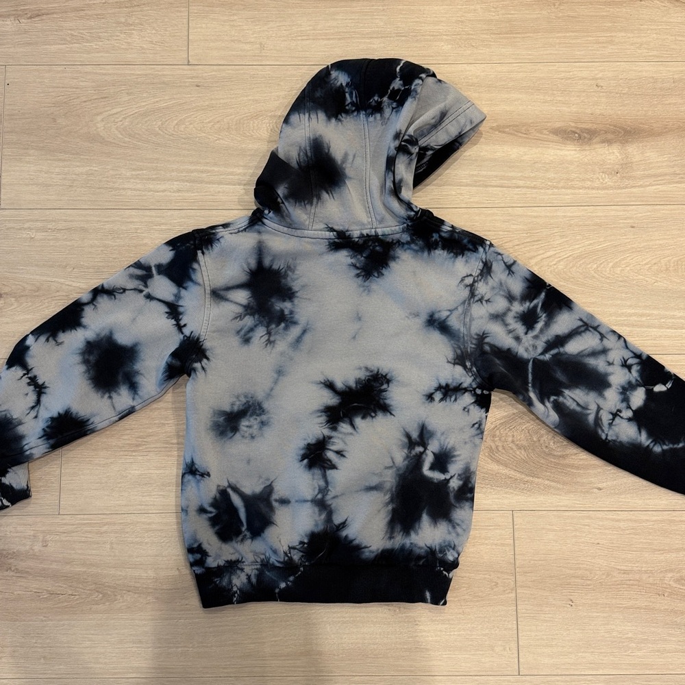 Nike Kids Hoodie - Black and Gray Tie-Dye - Picture 4 of 4
